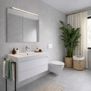 Zeitloses Badezimmer mit natürlicher Note | Contemporary Bathroom with Natural Accents