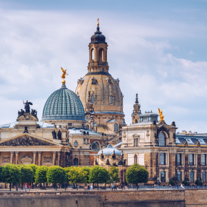 Dresden mit Frauenkirche und historischer Altstadt | Dresden with Frauenkirche and Historic Old Town