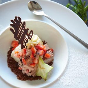 Fein angerichtetes Dessert | Elegantly Plated Dessert