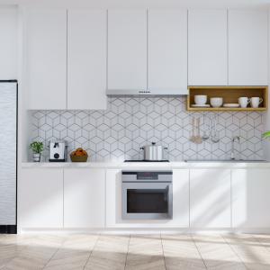 Zeitgemäße Einbauküche mit Edelstahlgeräten | Contemporary Fitted Kitchen with Stainless Steel Appliances