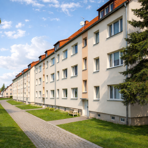 Mehrfamilienhaus in Waldheim – Außenansicht | Multi-family house in Waldheim – Exterior view