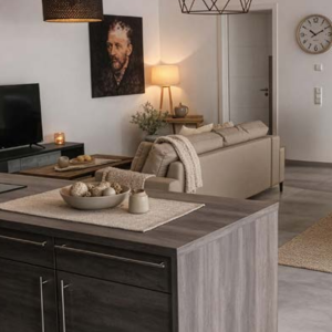 Moderne Kücheninsel im offenen Grundriss | Modern Kitchen Island in Open Layout